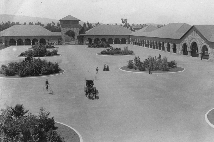 Stanford's main quad, circa 1891