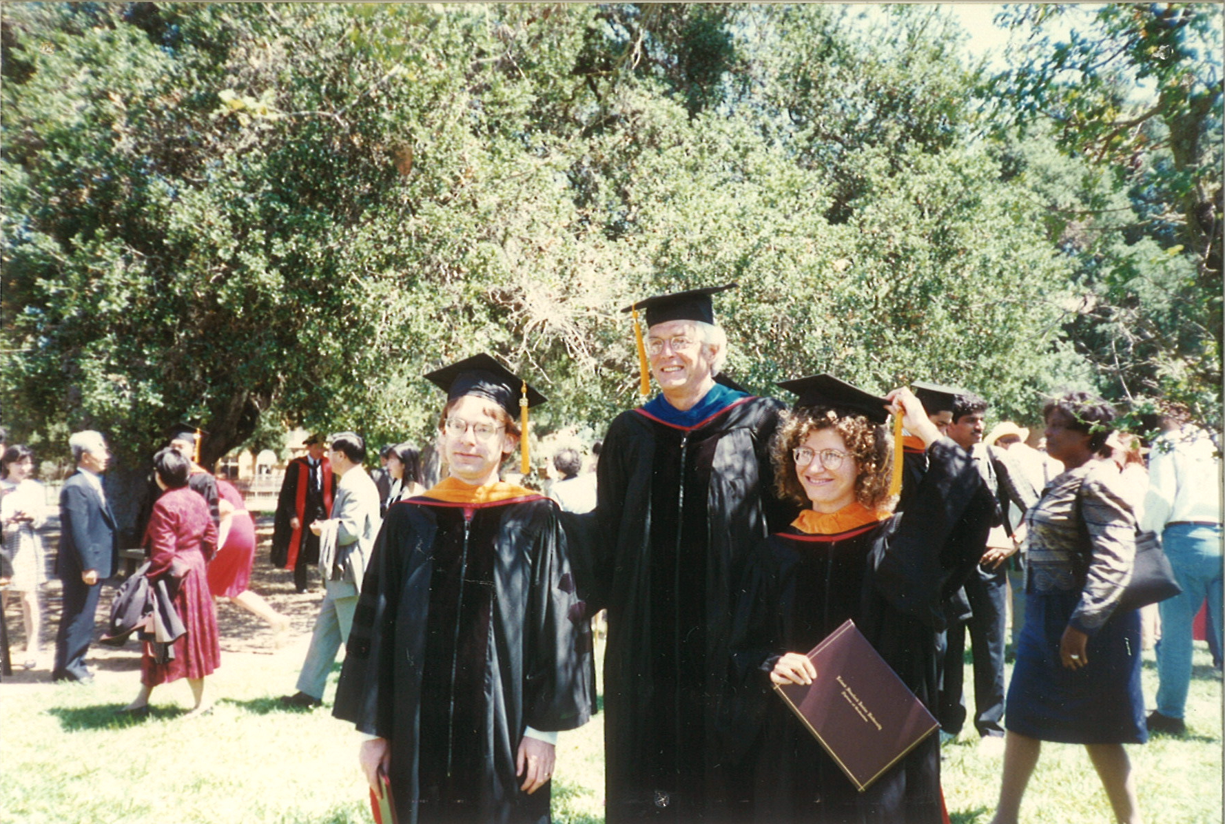 1996 EE Commencement: Erik Ordentlich, Tom Cover and Elza Erkip