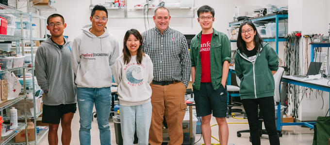 Prof Rivas and students in the Super Lab