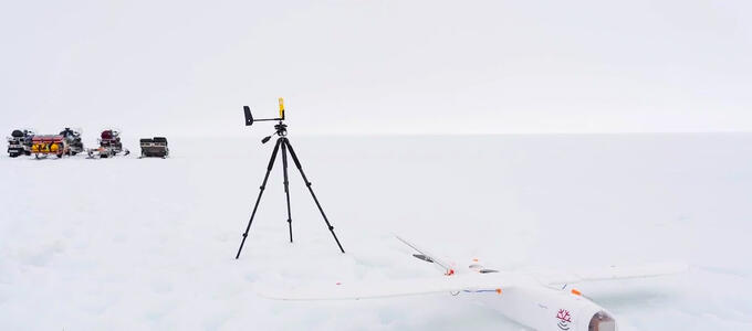 UAV in Iceland during technology testing. Image credit: Stephan Mantler