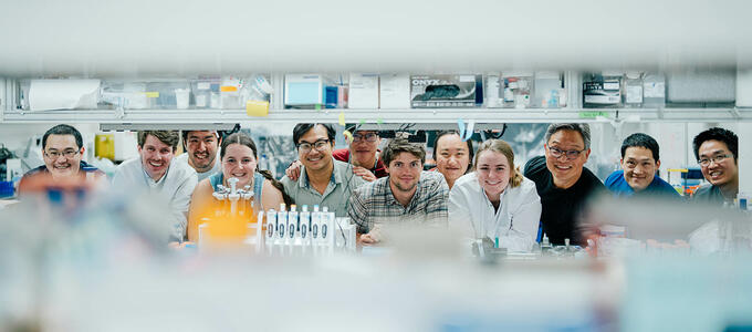 students in research lab