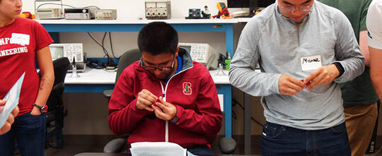 students in lab64, Packard building