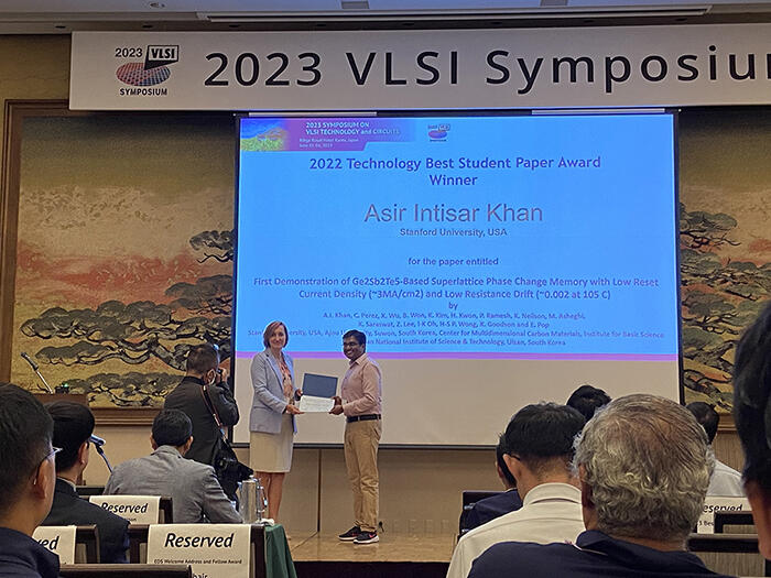 Asir Khan, 2023 VLSI Symposium, Best Paper Award