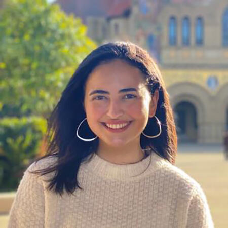 Aya Mouallem, EE PhD candidate, RAISE Fellow, and Knight-Hennessy Scholar